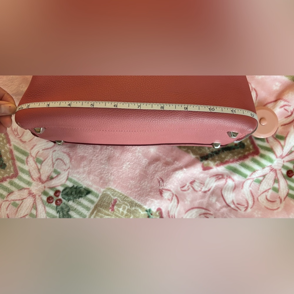 MCM Pink Leather Top-Handle Satchel - Picture 14 of 15